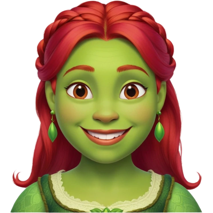 Fiona from Shrek iconic face emoji