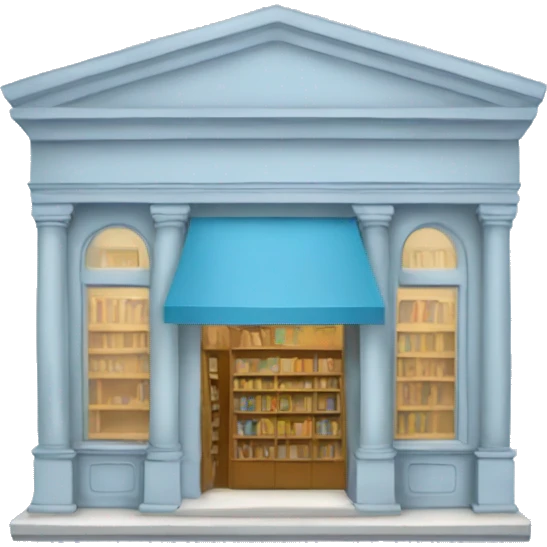 Light blue bookstore emoji