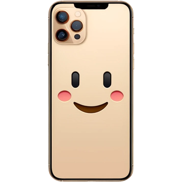Iphone 16 pro max ligado cor bege claro emoji