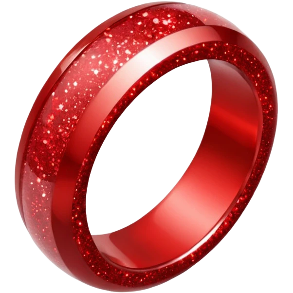 red glitter ring emoji