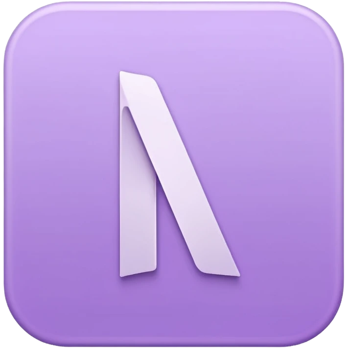 Netflix aesthetic "N" logo in pastel purple emoji