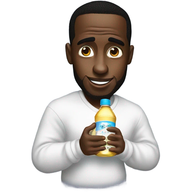 p diddy holding baby oil emoji