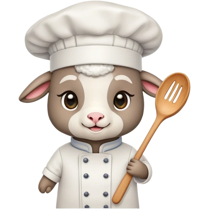 Lamb as a cook emoji