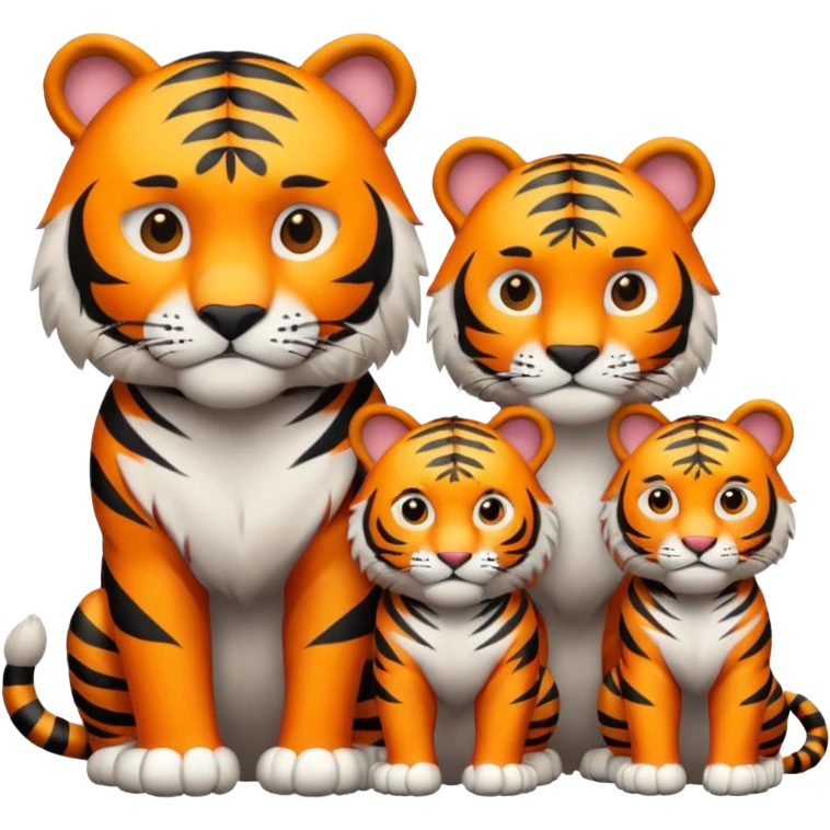 tiger family emoji