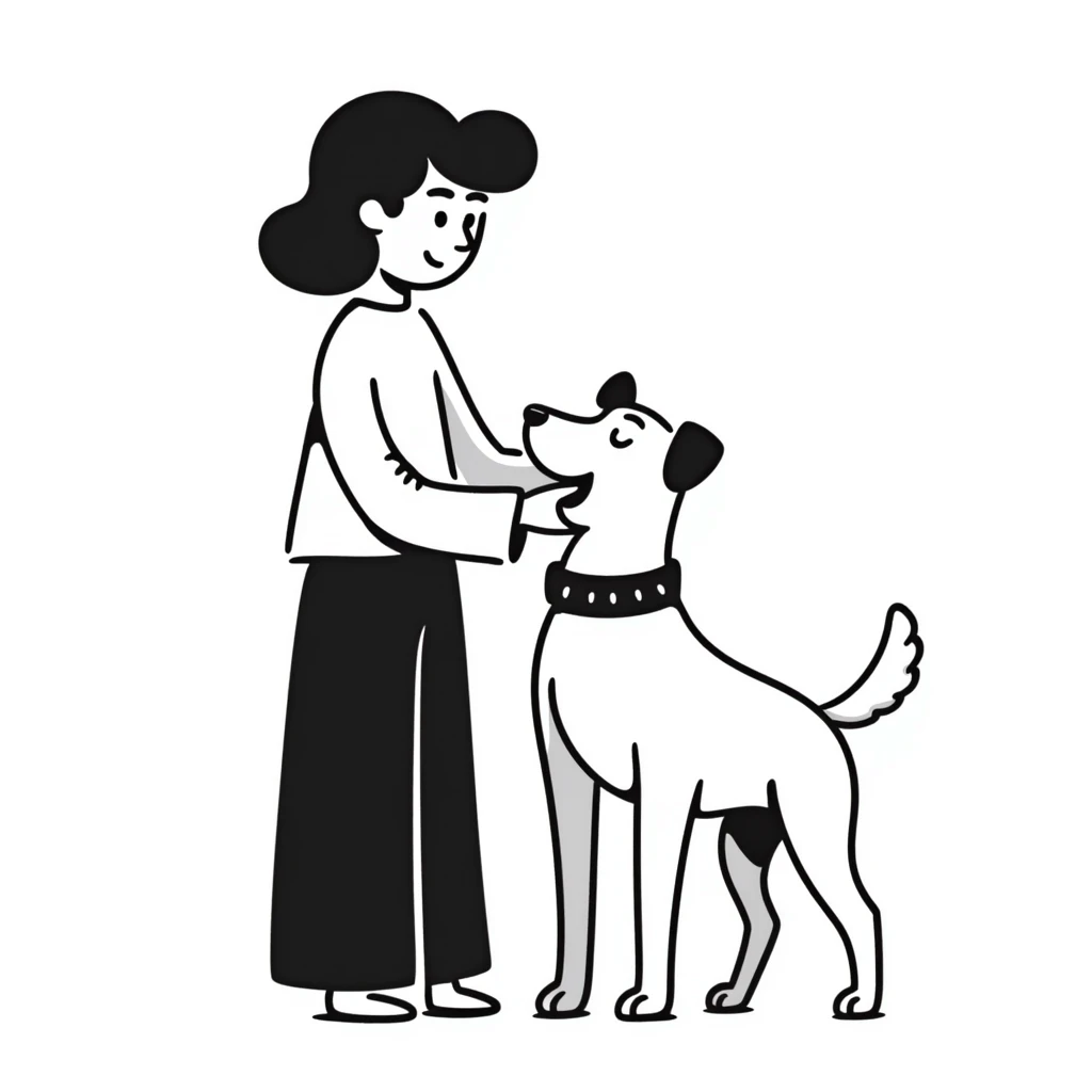 woman with pitbull emoji