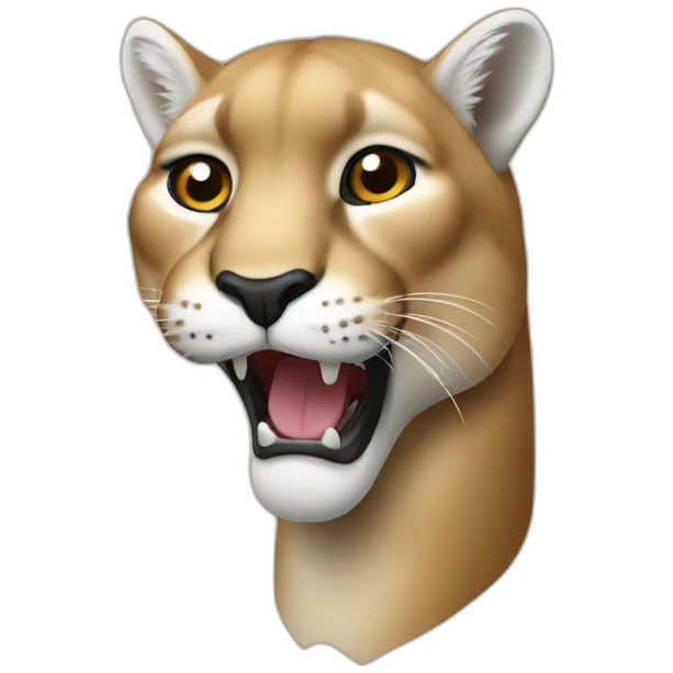 Puma with beer emoji