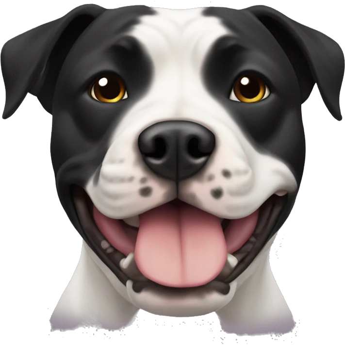 Black Staffordshire Bullterrier emoji