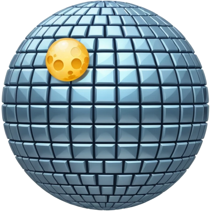 celestial disco ball moon emoji