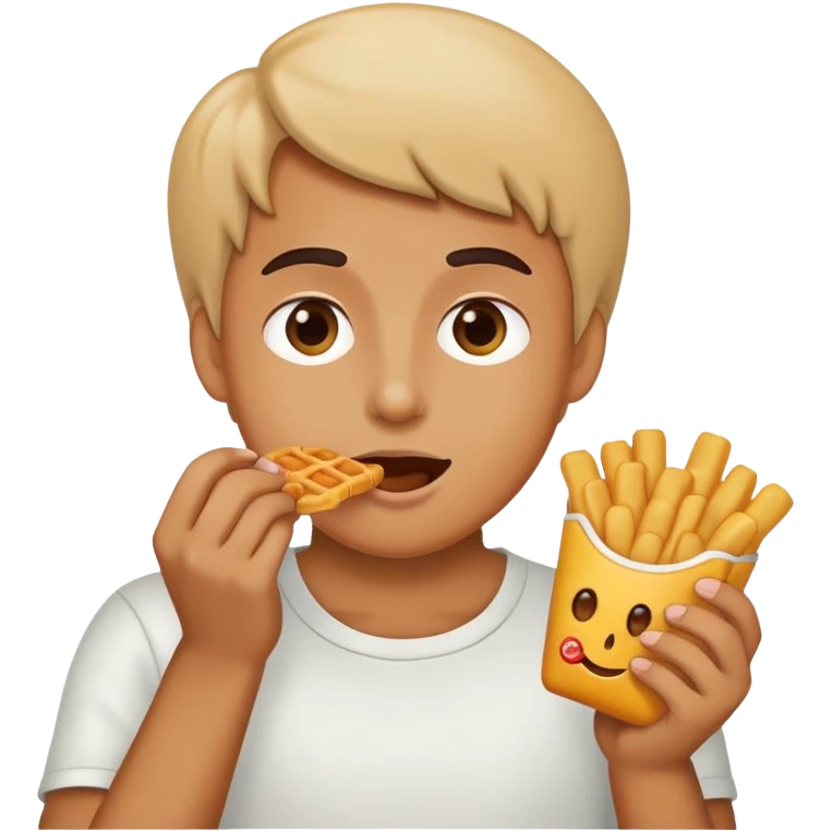 Human eating snacks  emoji