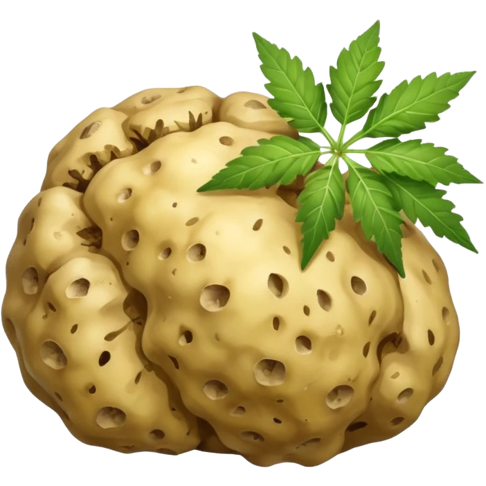 white truffle with weed emoji