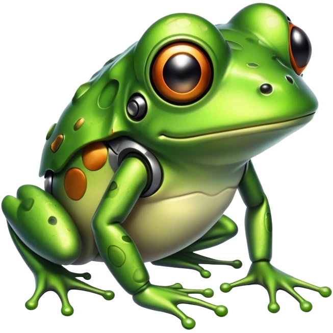 лягушка киборг emoji