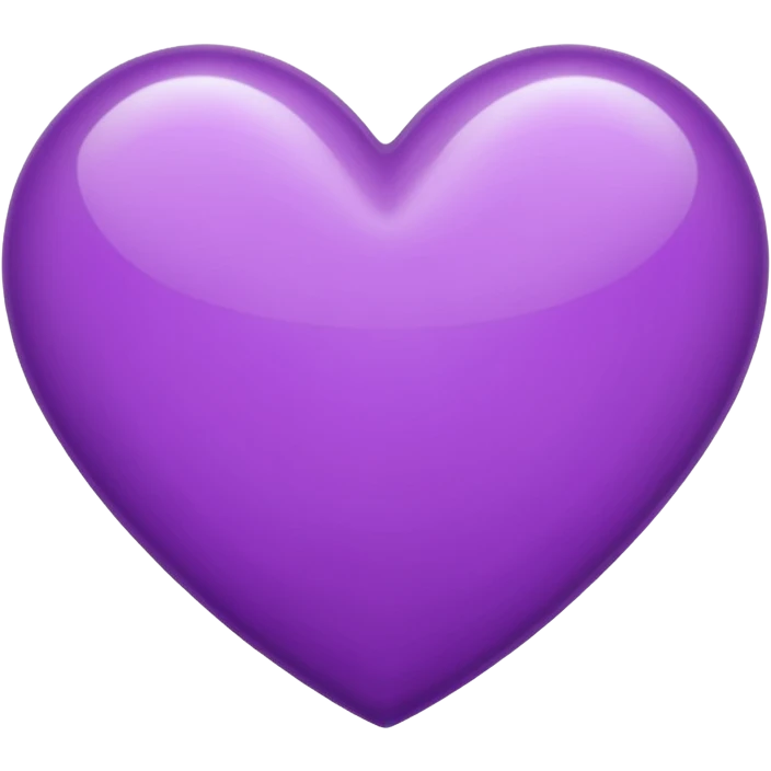 purple heart with a glossy highlight emoji
