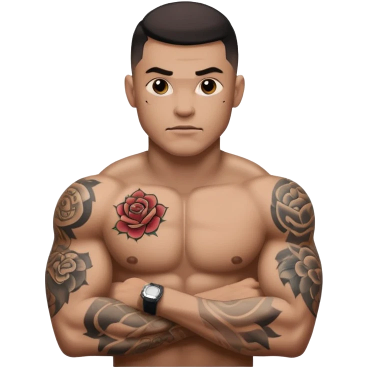 man have more tattoos on the body emoji