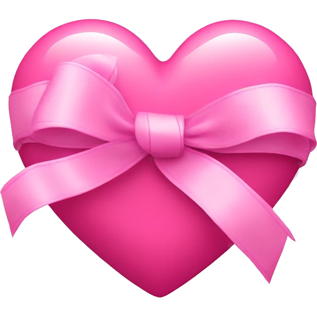 pink heart with ribbon  emoji