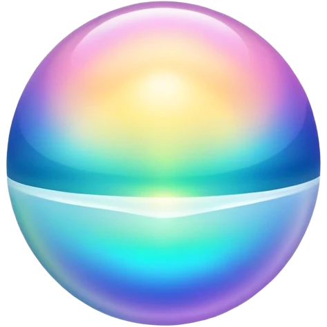 Elegant floating orb with subtle style essence waves, inspirational energy aura, minimalist glow emoji