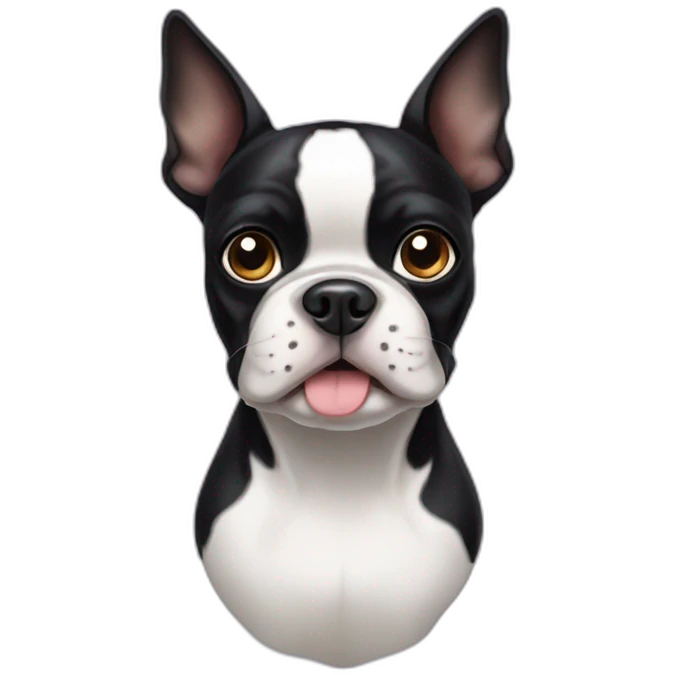 boston-terrier-with-floppy-ears emoji