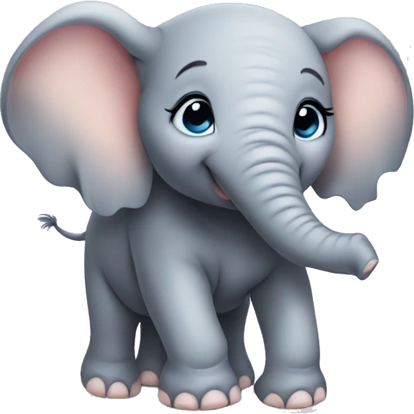 Adorable baby elephant  emoji