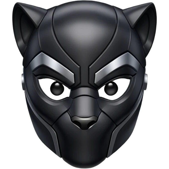 Cool Black panther helmet emoji