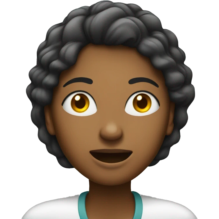 woman who talk in her phone, voice feedback emoji