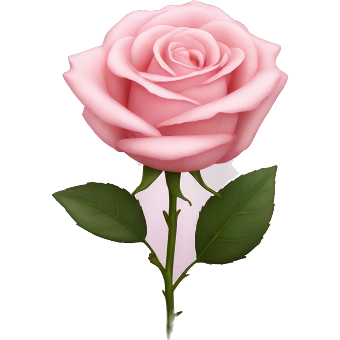 Light pink rose emoji