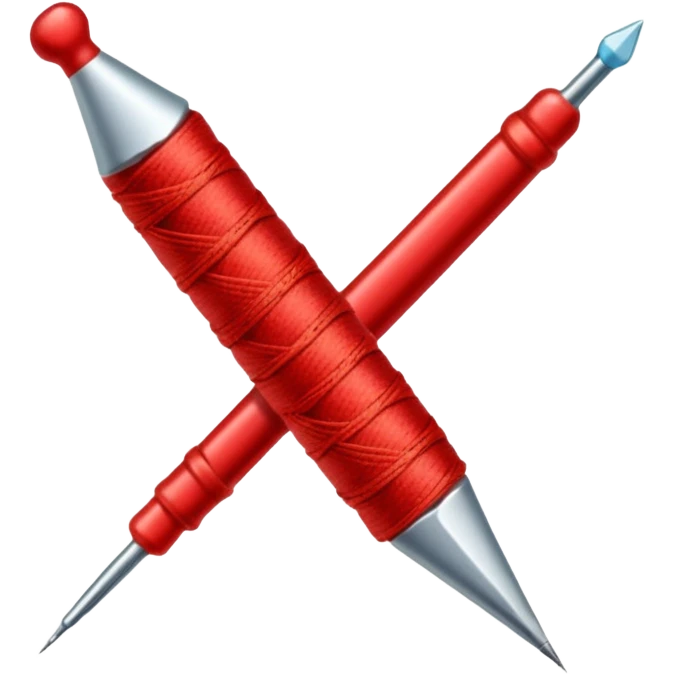 Un aguja y un pedazo de hilo emoji