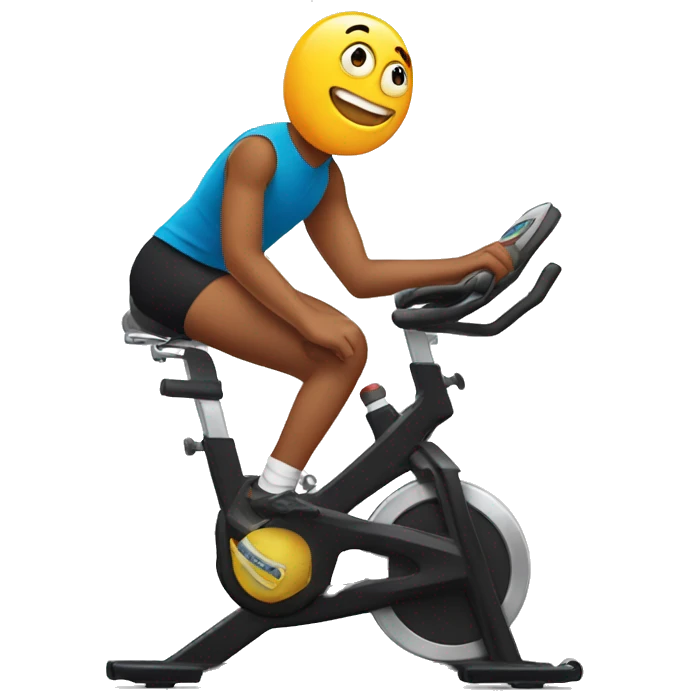 star on a stationary bike emoji