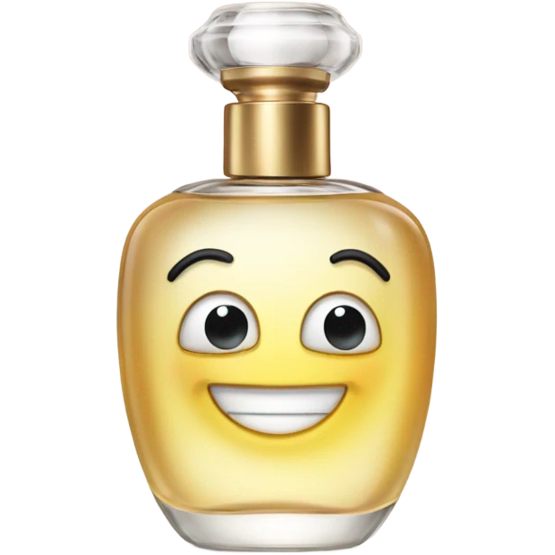 perfume with smiling face emoji