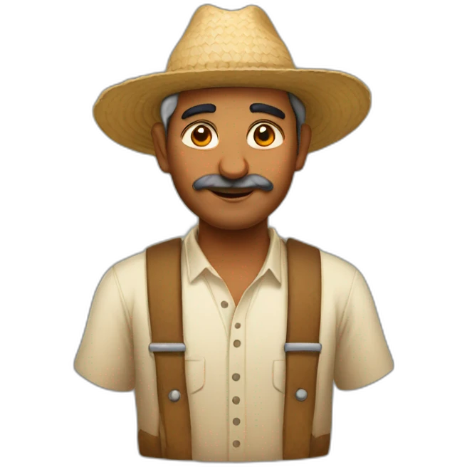 Indian farmer emoji
