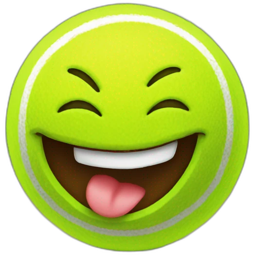 happy new year tennis ball emoji