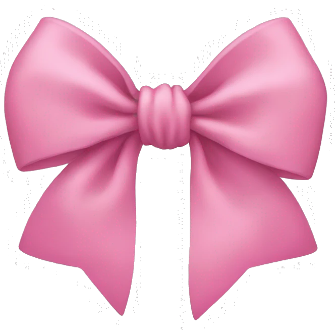 Pink bow emoji