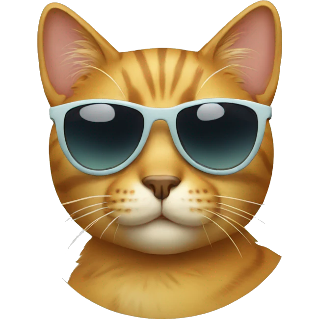 Cat with sunglasses emoji