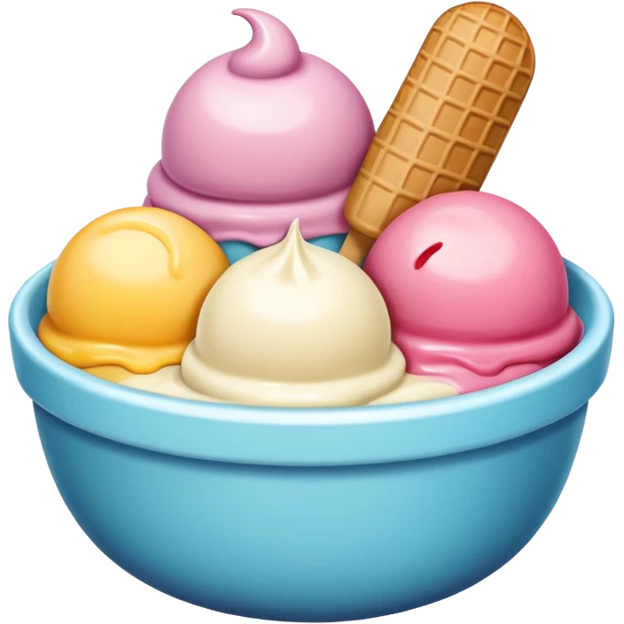 ice cream bow emoji