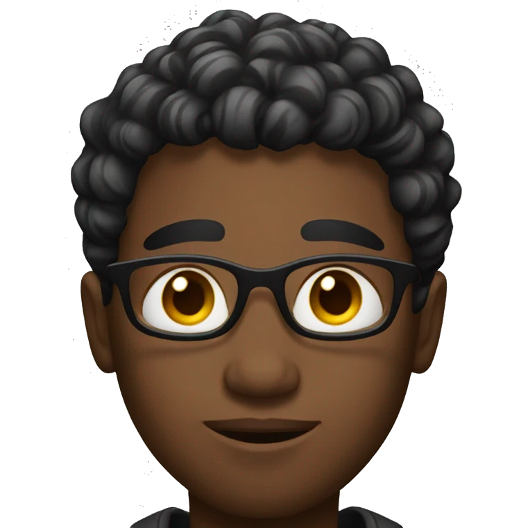 black young man emoji
