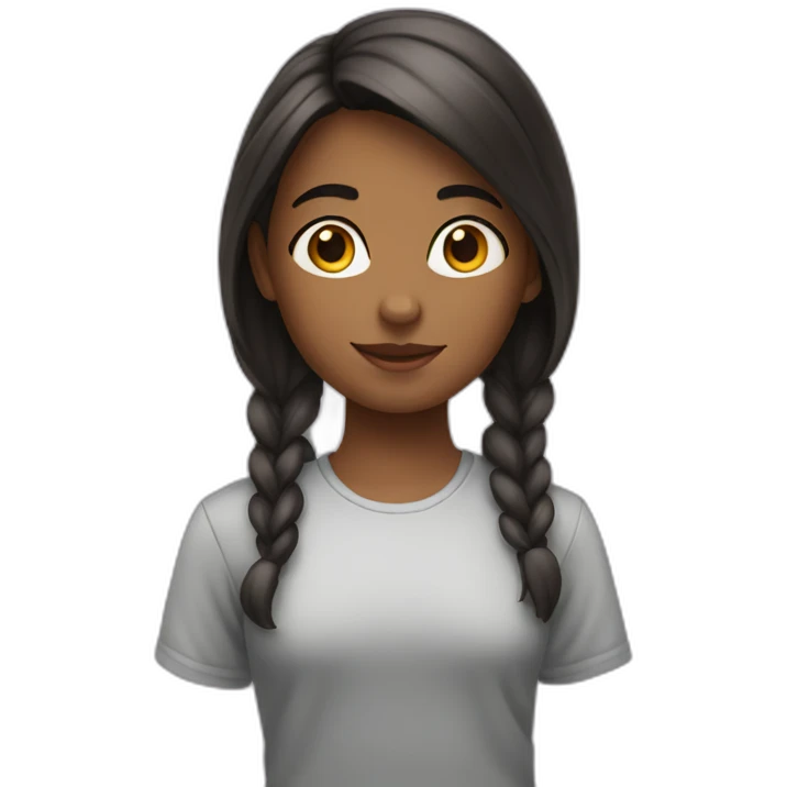 Fille qui dan emoji