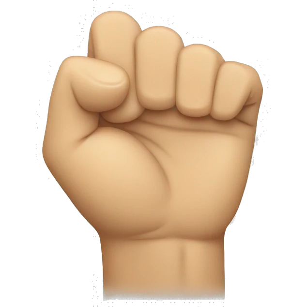 fist and open palm together emoji