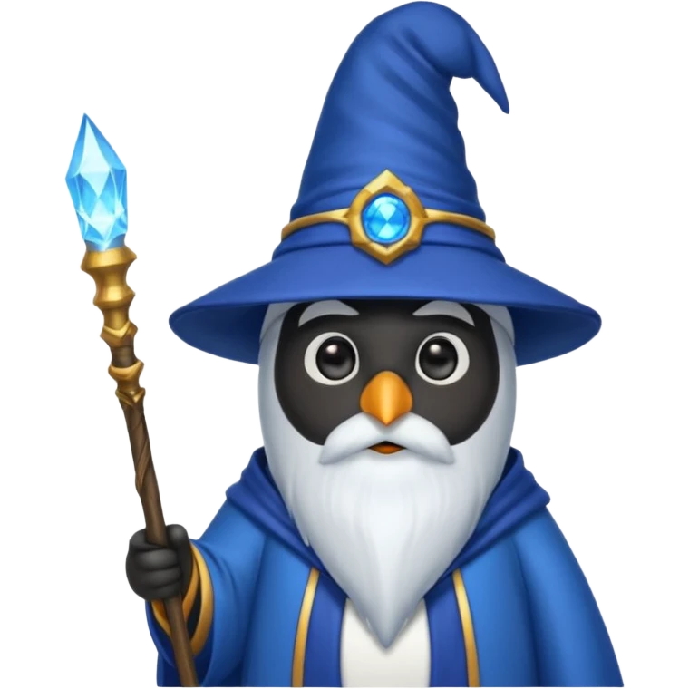 Penguin Wizard emoji
