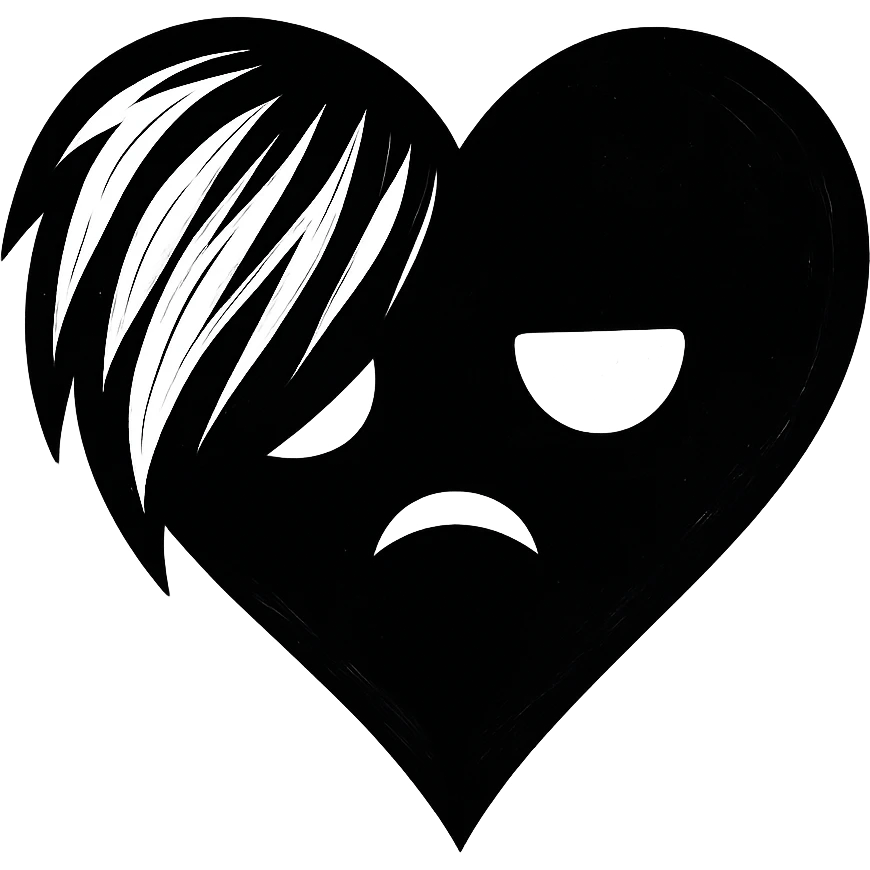 emo heart without background emoji
