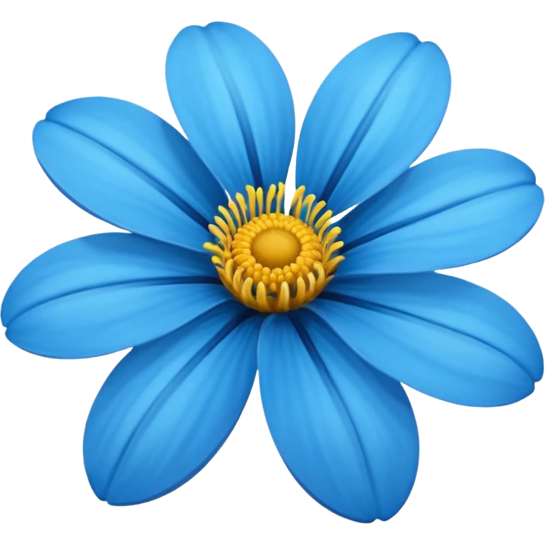 Flor color azul emoji