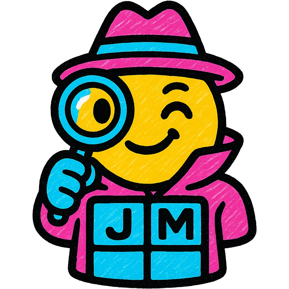 playful modern emoji representing jeux and motus (inspecteurs) theme, suitable for Discord bot server interface emoji