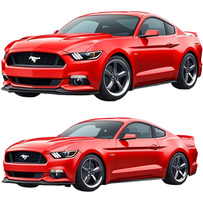 Ford Mustang sports car emoji