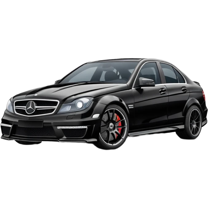Mercedes w204 c63 three-quarter angle emoji