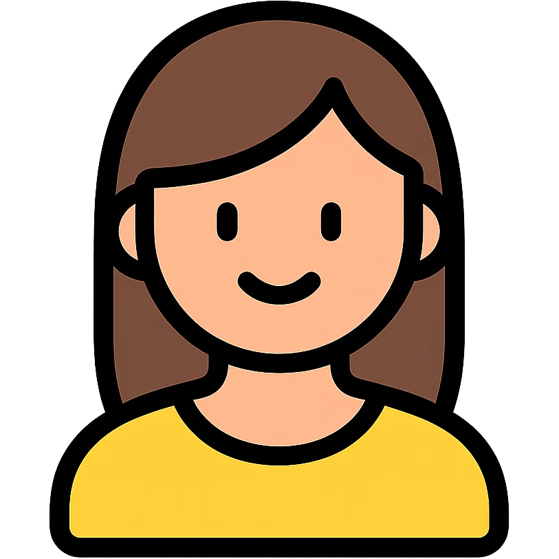 a woman, lineal color icon with black outlines emoji