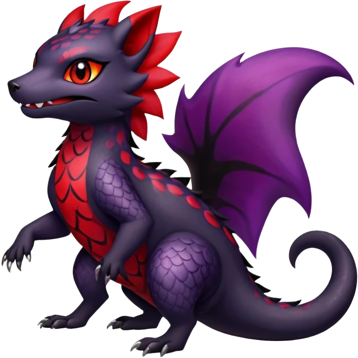 Salandit-Zorua-hybrid (full body) emoji