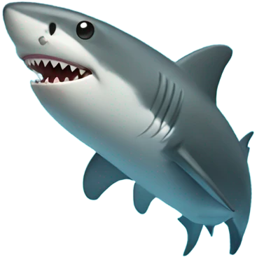 Shark in the pool  emoji