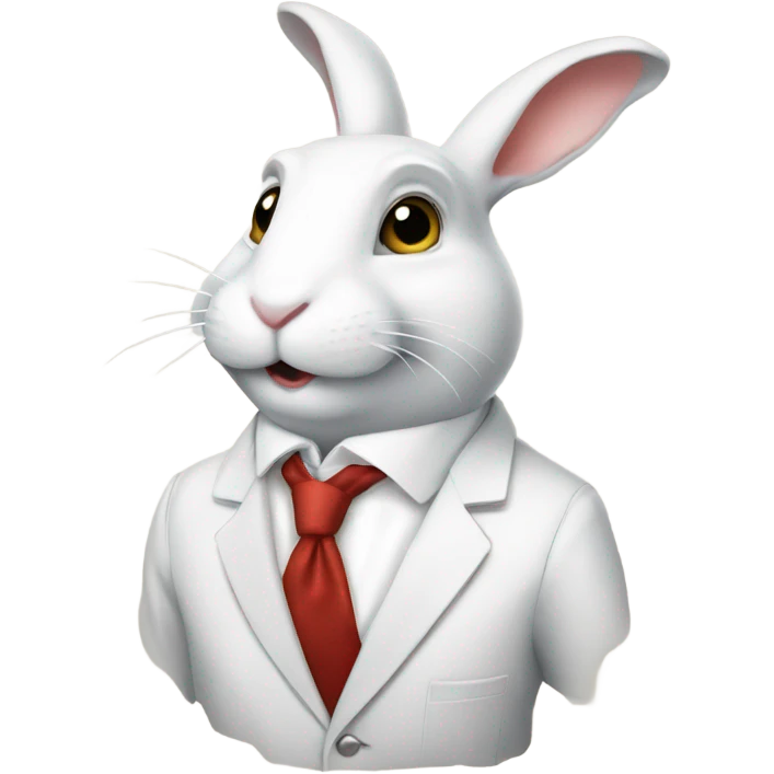 White Rabbit Wealthy Banker emoji