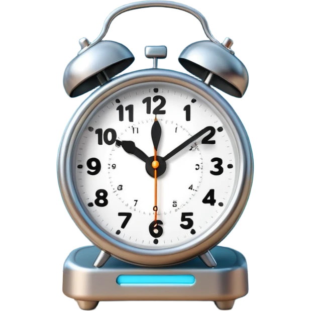 ringing alarm clock on a nightstand emoji