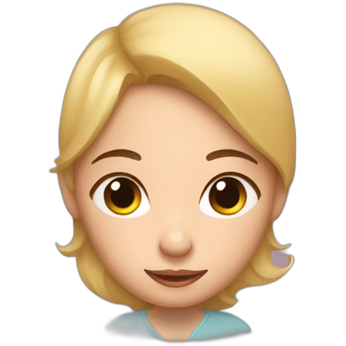 Woman with a baby emoji