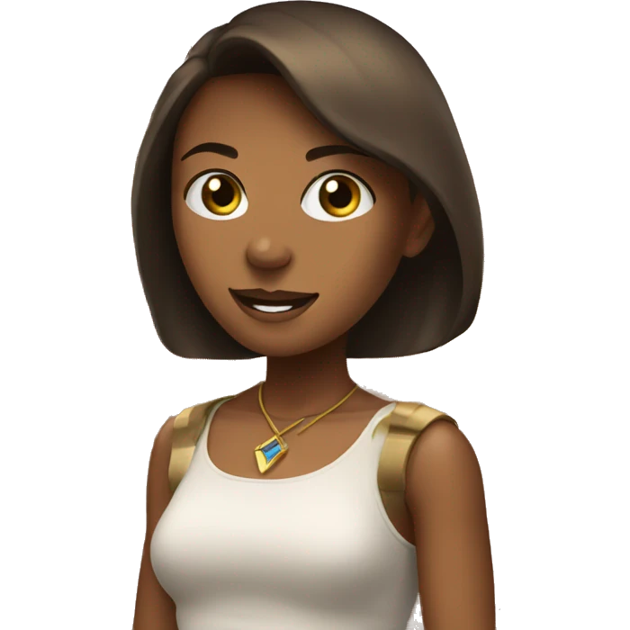 Girl next to pyramid  emoji