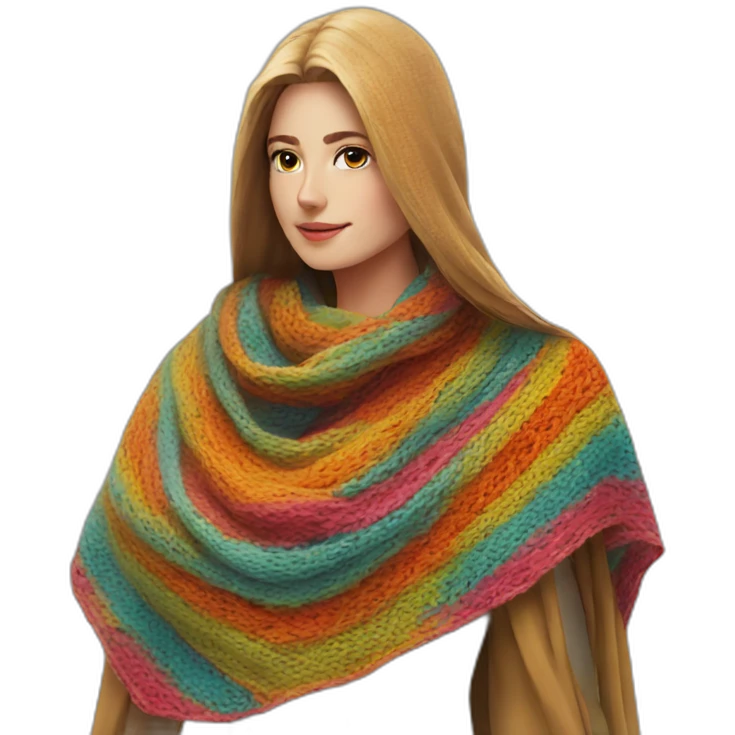 colourful shawl emoji