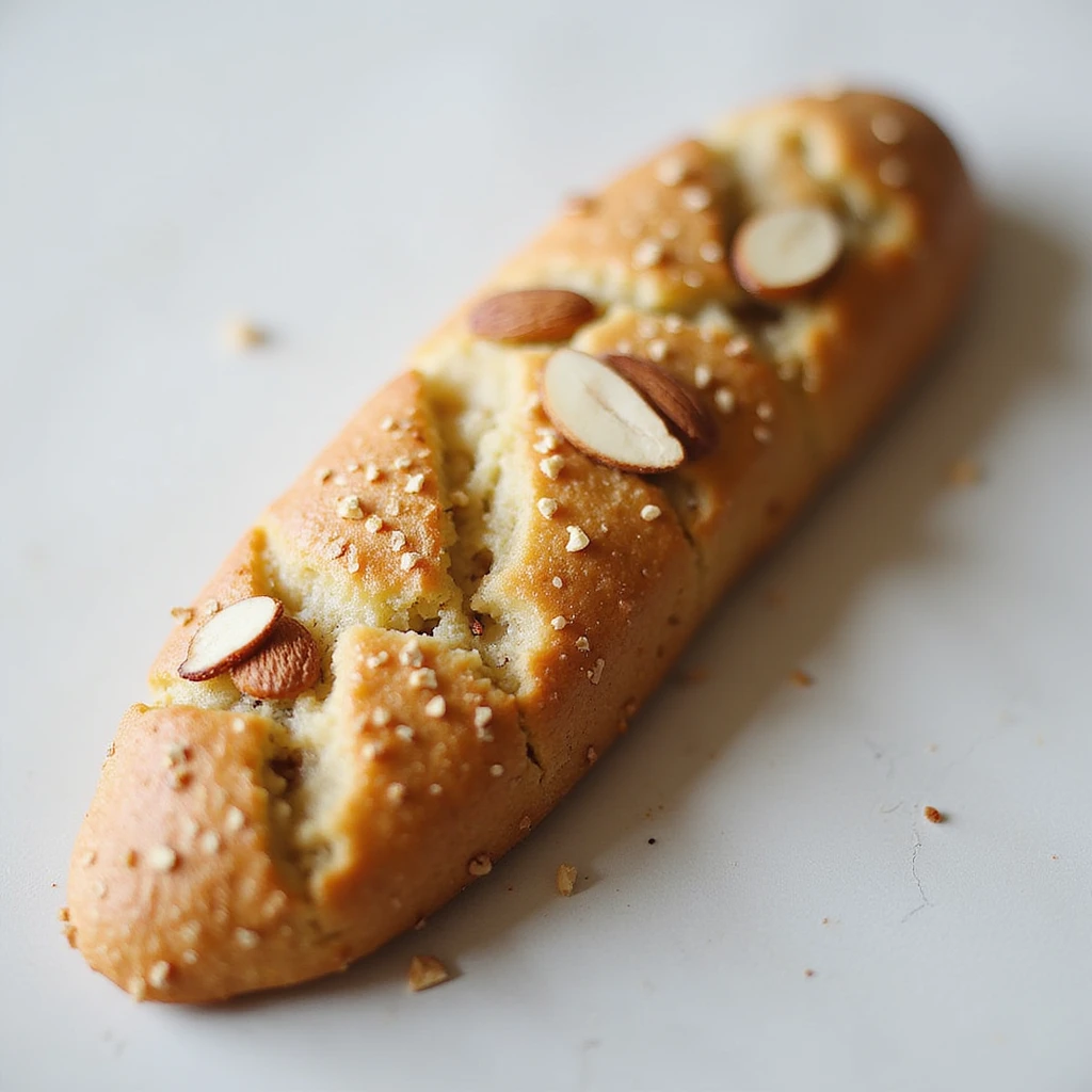 realistic almond biscotti, photorealistic style emoji